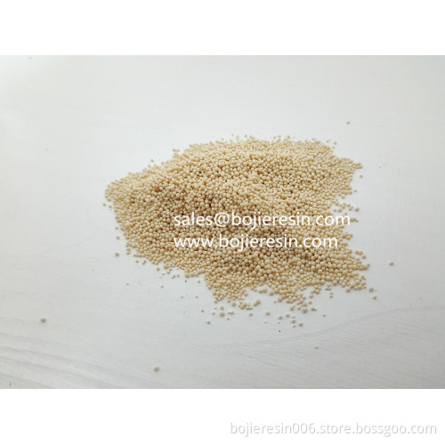 Hydrogen peroxide purification resin
